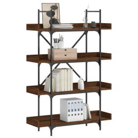 Bookcase Brown oak Engineered wood Medium