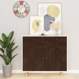 Furniture Film Set of 2 Dark oak PVC 197 x 35.4 in