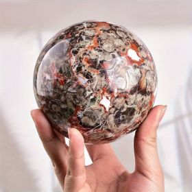 Boho Style-1pc Money Lace Agate Sphere - Polished Stone for Home Decor, Perfect Holiday Gift (size: 7-8cm)